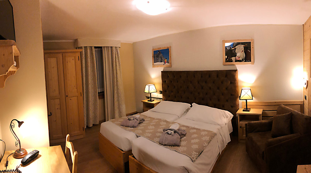 Hotel Edelweiss Breuil Cervinia Standardzimmer-Bildergalerie